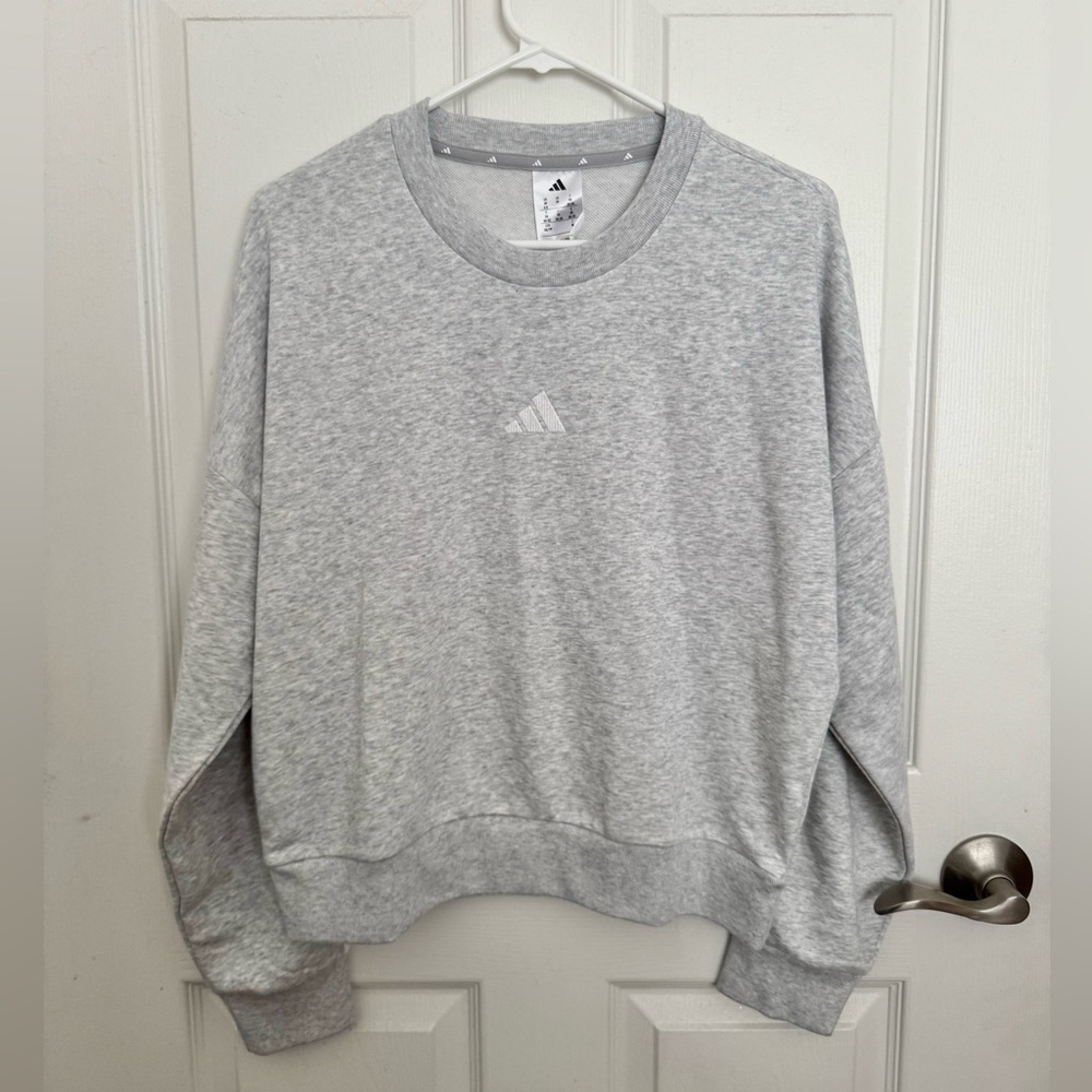 Adidas Grey Crew Sweatshirt